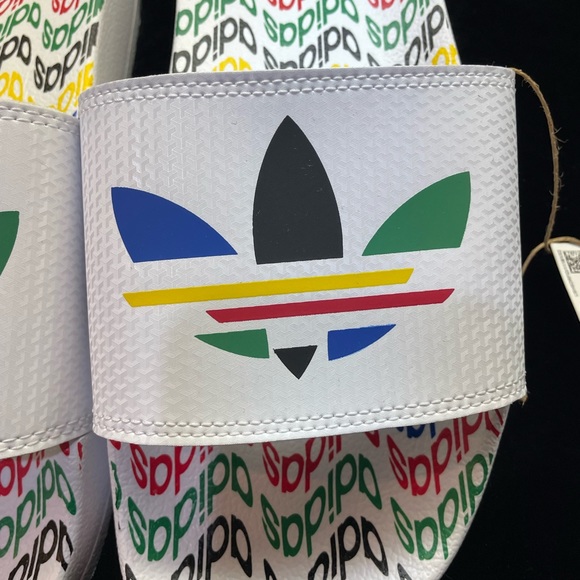 🆕 Adidas 🌈Rainbow Pride🌈 Adilette Lite SlipOn Slides, Men’s Size 10 - Picture 5 of 9